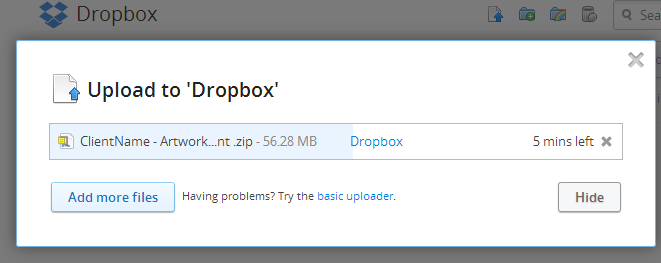 Dropbox Step 8